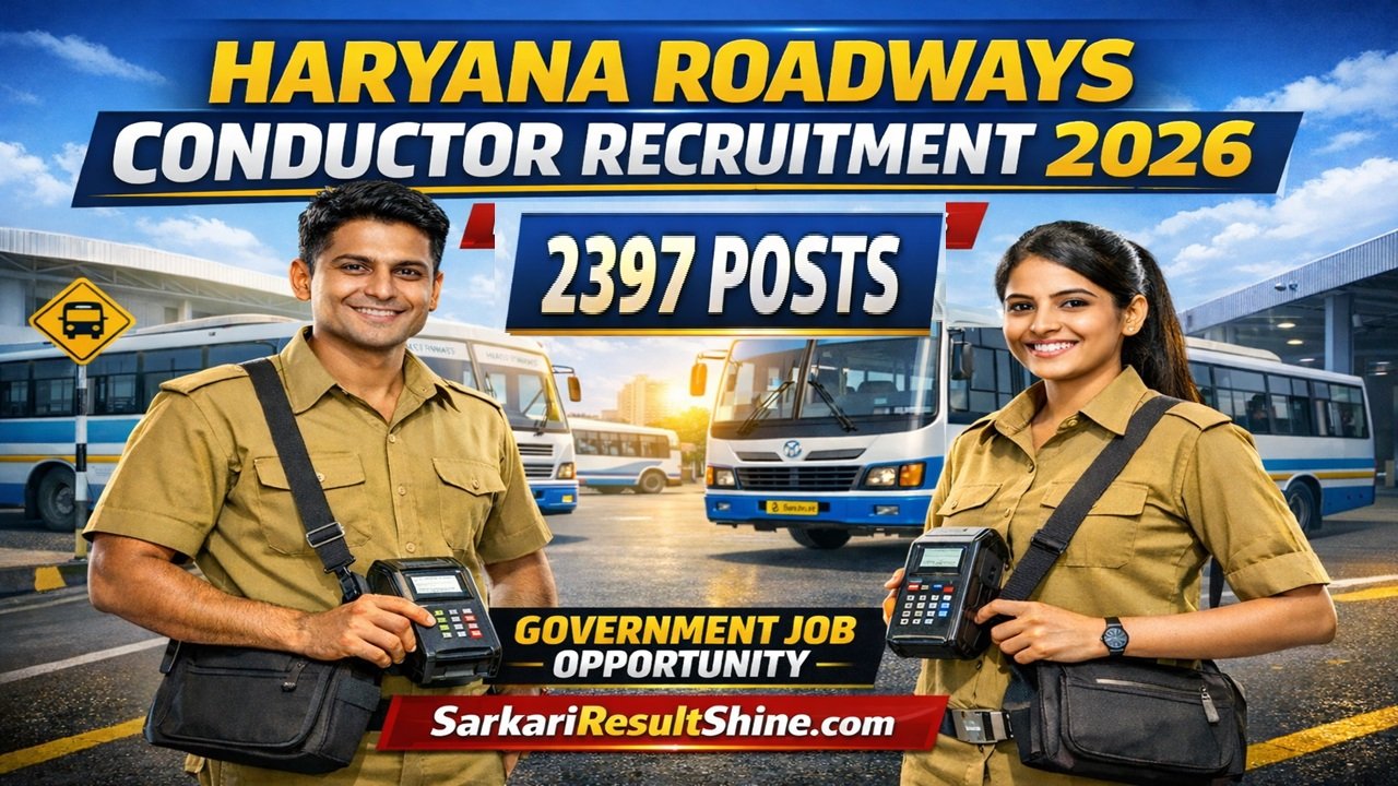 haryana roadways conductor recruitment 2026