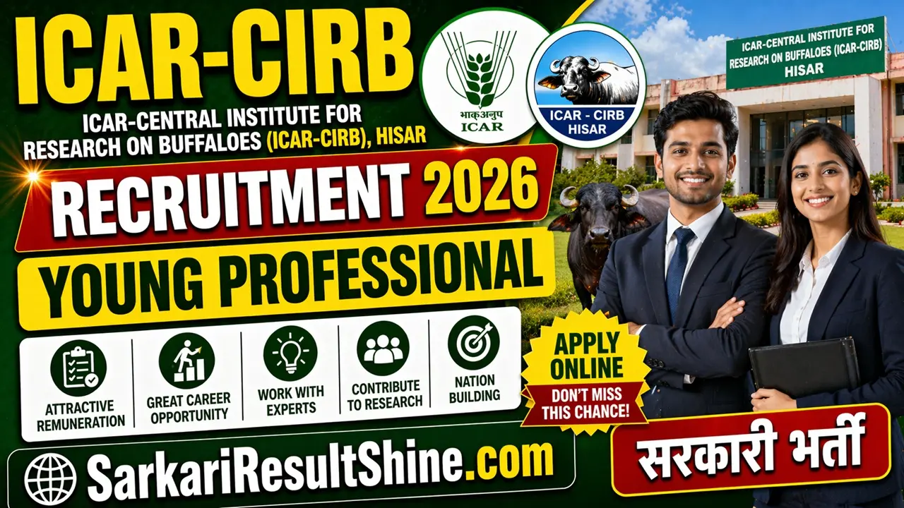 ICAR CIRB Hisar Vacancy 2026