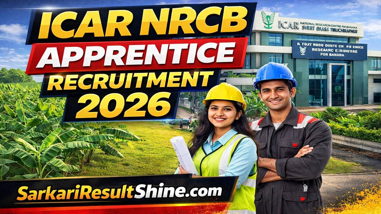 ICAR NRCB Apprentice Recruitment 2026