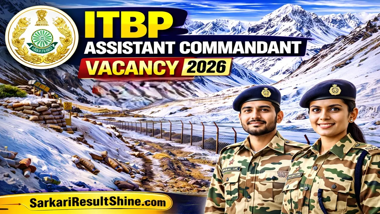 ITBP Assistant Commandant Vacancy 2026