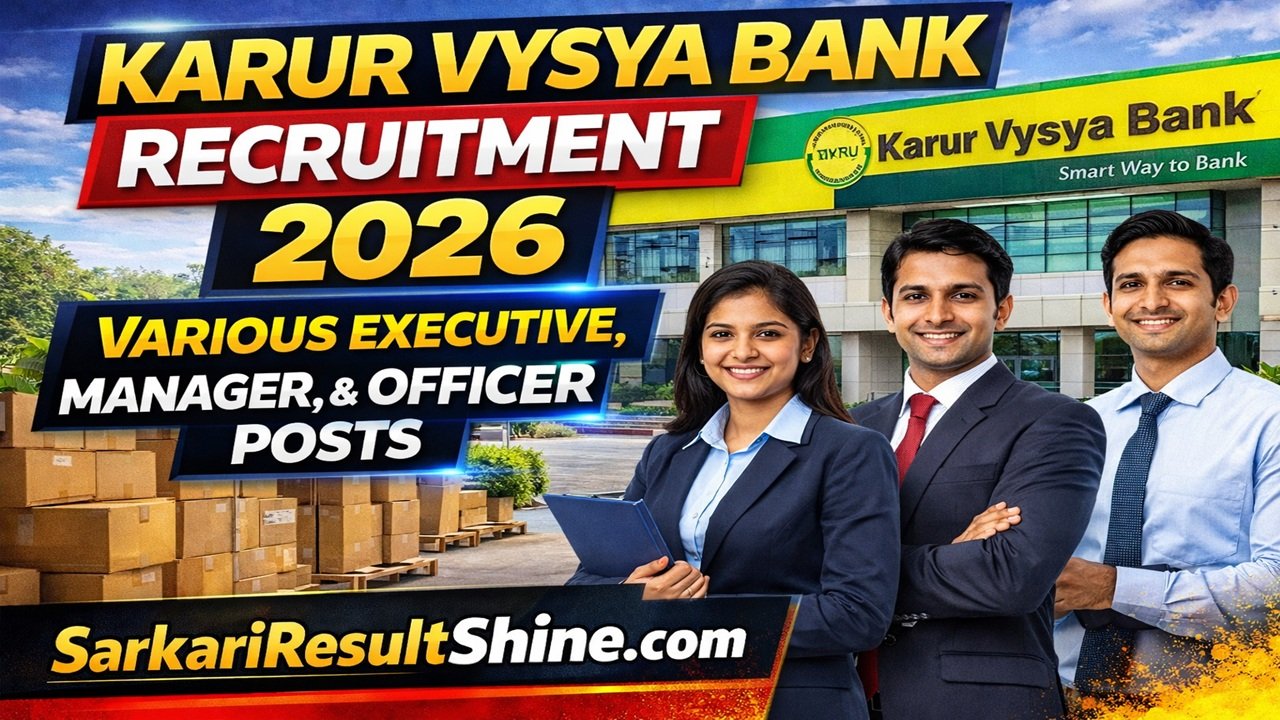 Karur Vysya Bank Recruitment 2026