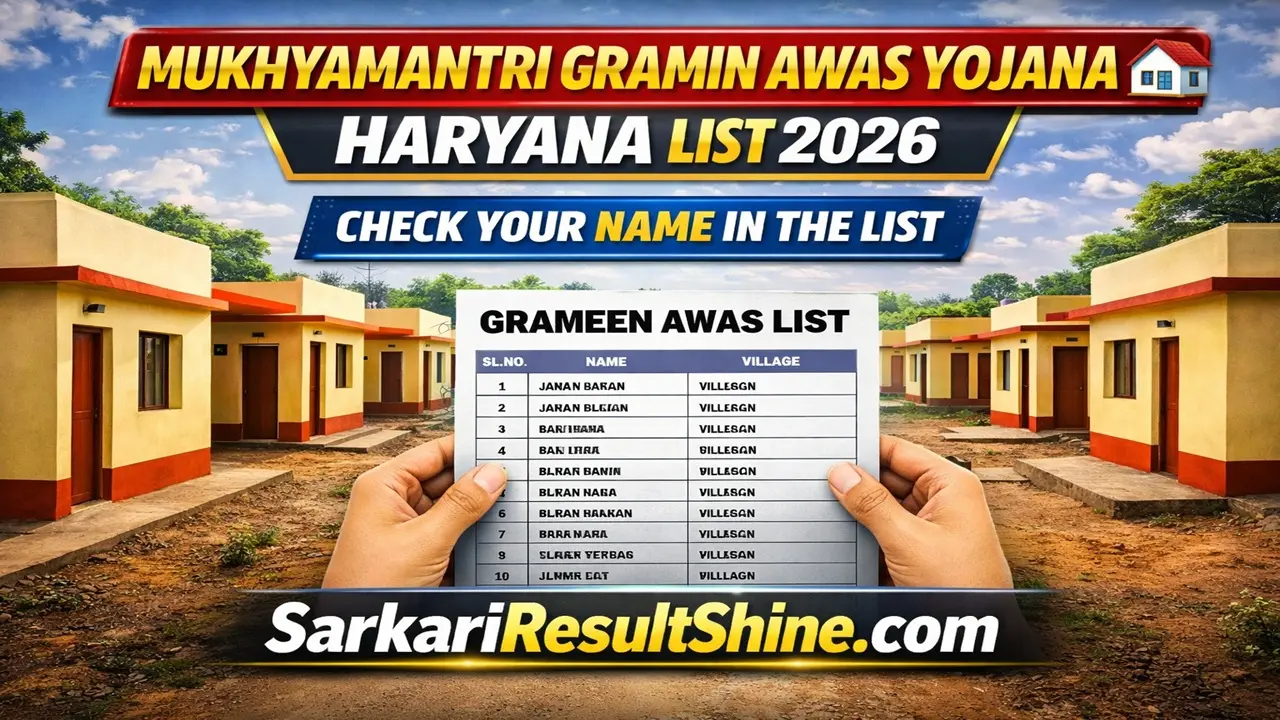 mukhyamantri gramin awas yojana haryana list 2026