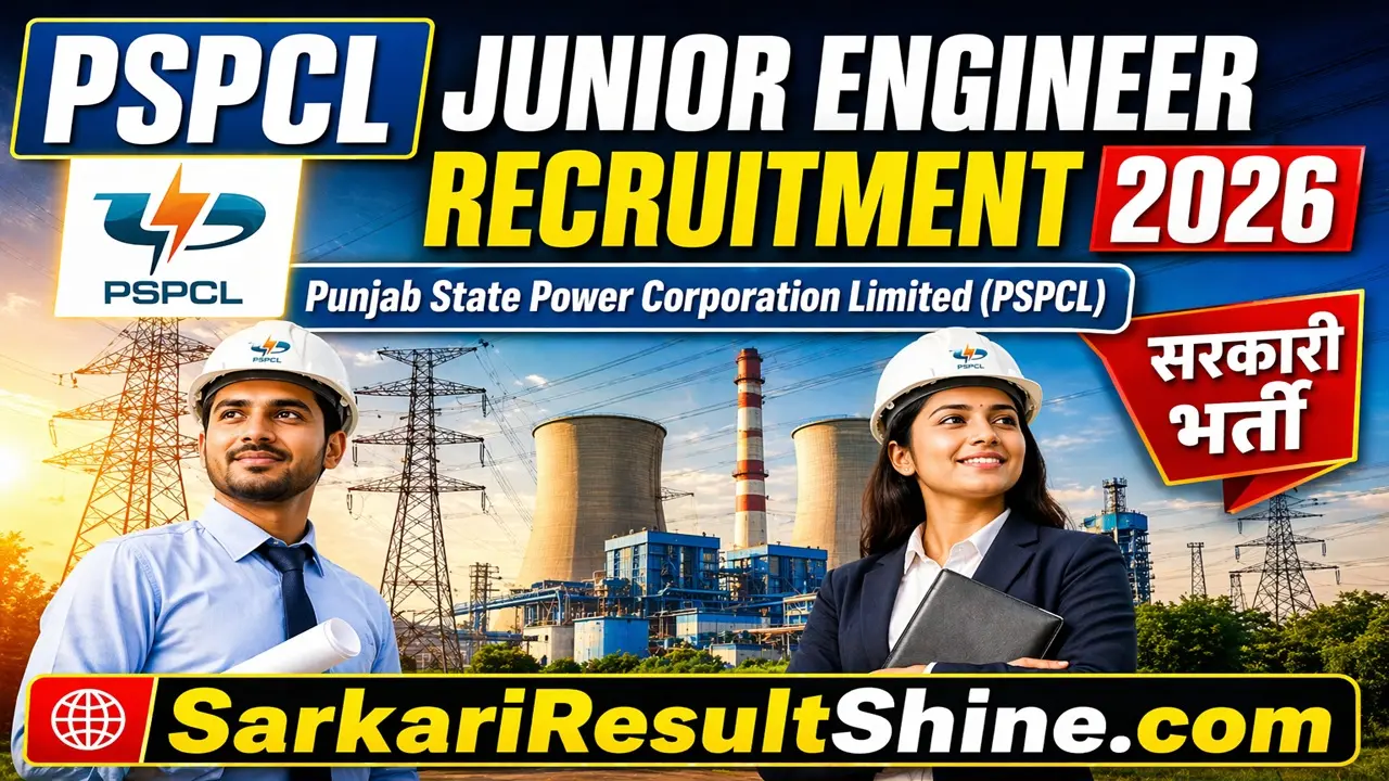 pspcl junior enginee recruitment 2026
