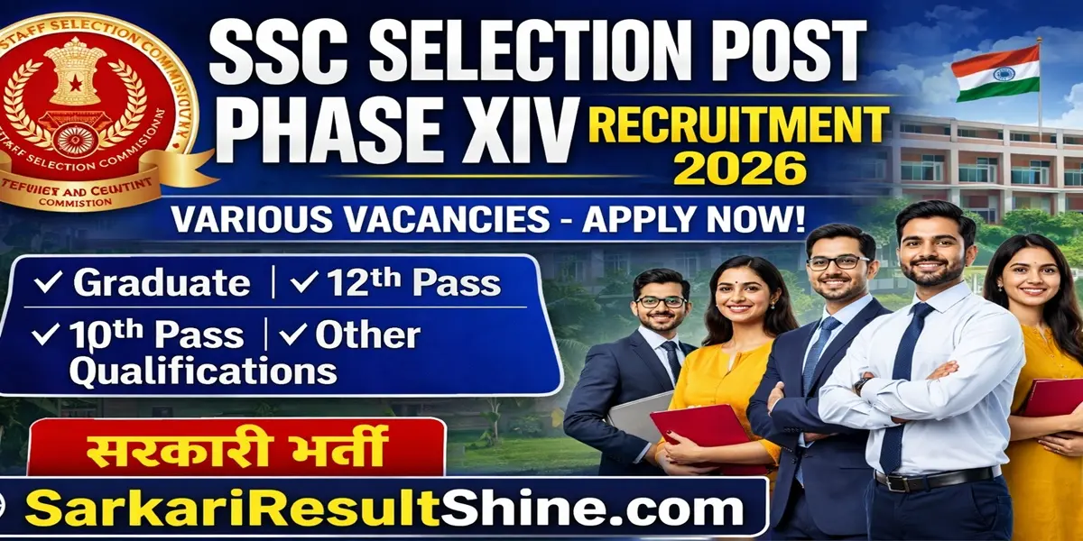 ssc selection post phase XIV recruitment 2026