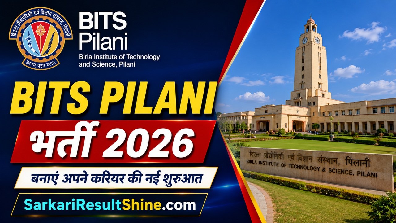 BITS Pilani Recruitment 2026