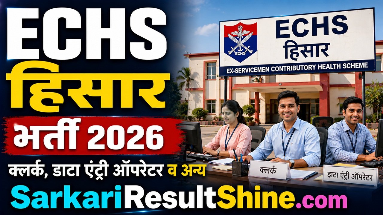 echs hisar vacancy 2026