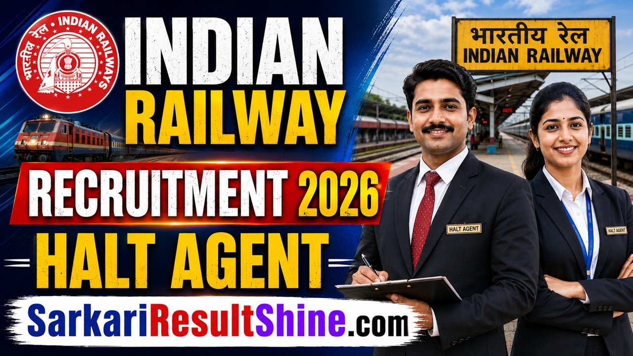 indian railway halt agent recruitment 2026