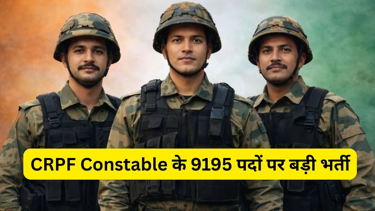 CRPF Constable Tradesman Jobs 2026
