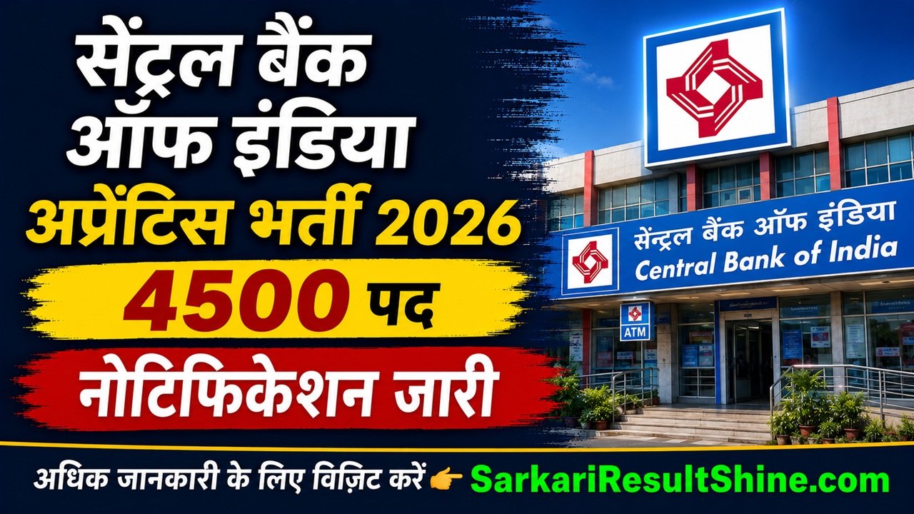 Central Bank of India Apprentice Vacancy 2026