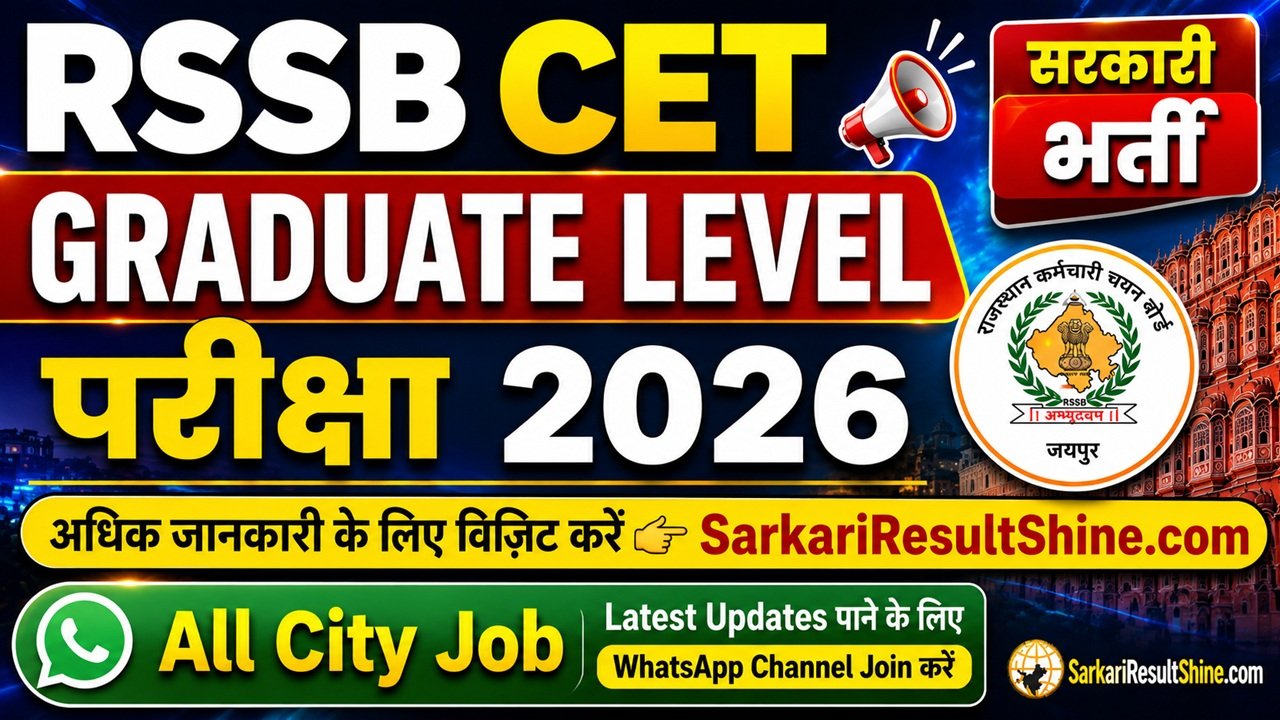 RSSB CET Graduate Level Examination 2026
