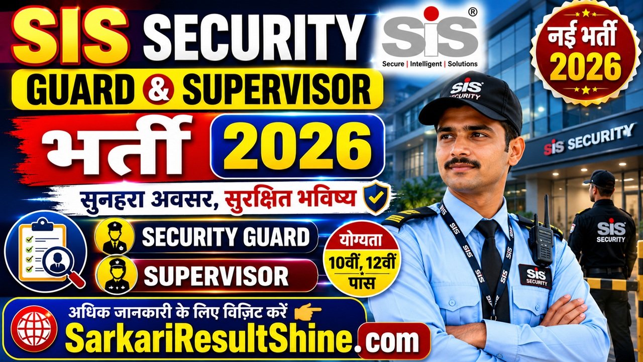 SIS Security Guard and Supervisor Recruitment 2026