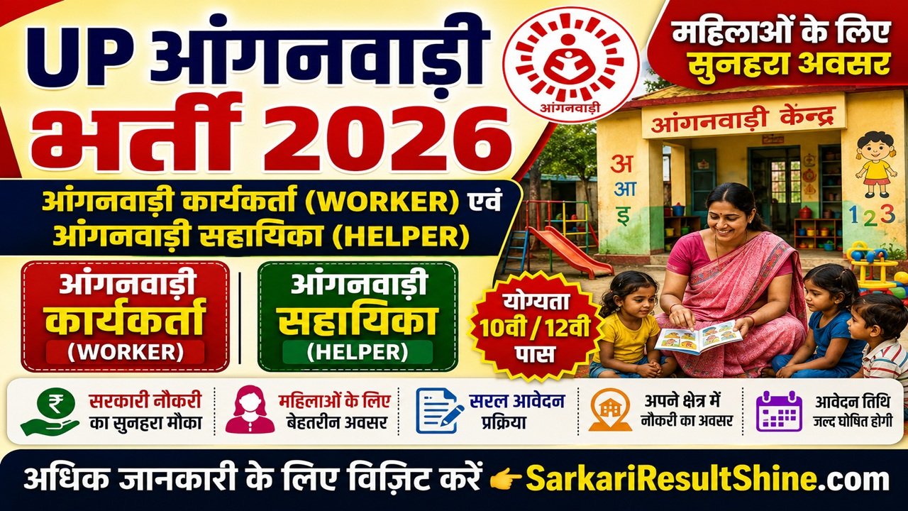 UP Anganwadi Vacancy 2026