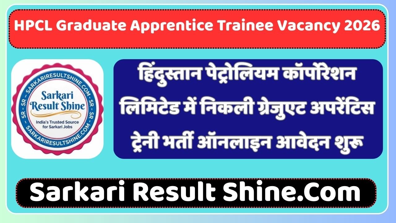 HPCL Graduate Apprentice Trainee Vacancy 2026