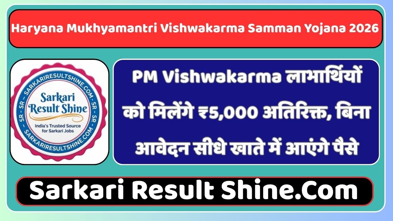 Haryana Mukhyamantri Vishwakarma Samman Yojana 2026