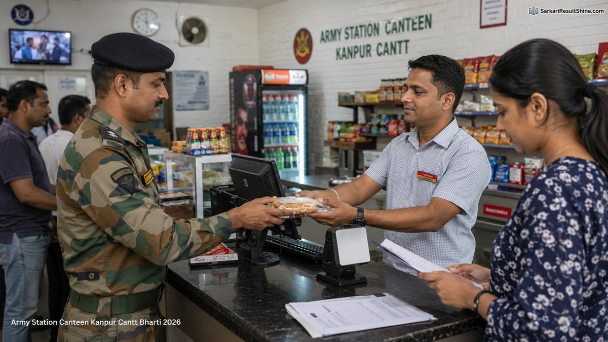 Army Station Canteen Kanpur Cantt Bharti 2026