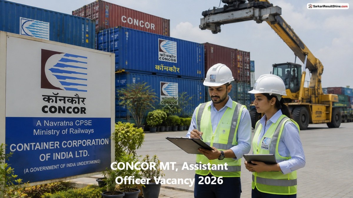 CONCOR MT, Assistant Officer Vacancy 2026