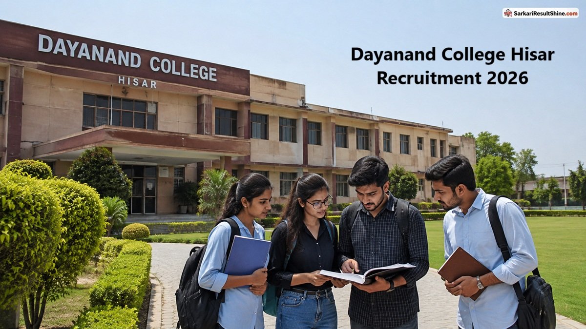 Dayanand College Hisar Recruitment 2026