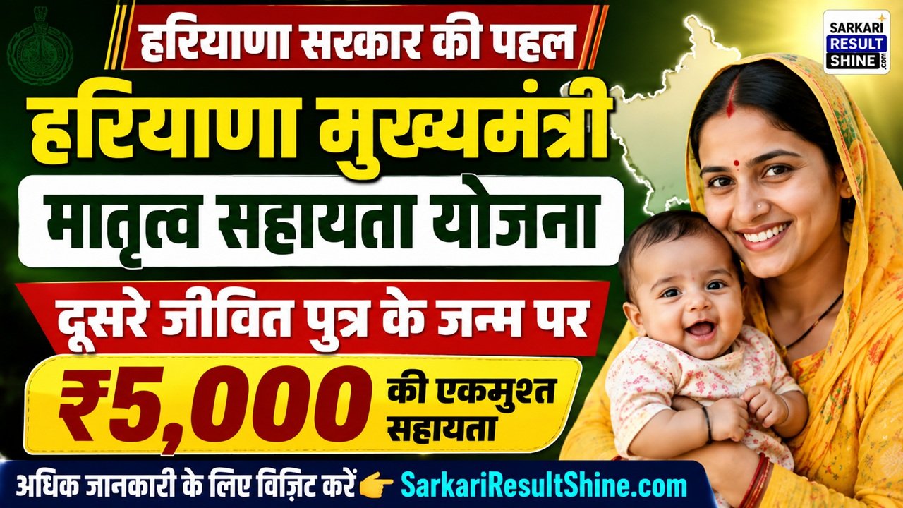 Haryana Mukhyamantri Matritva Sahayata Yojana 2026