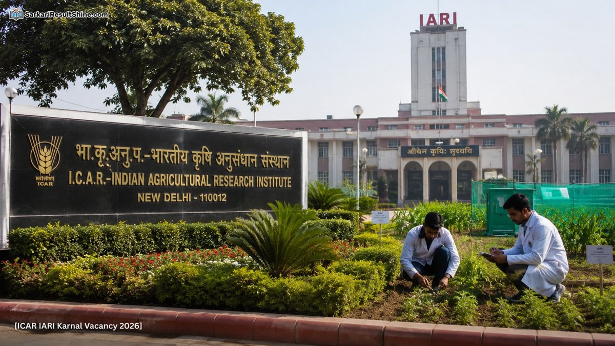 ICAR IARI Karnal Vacancy 2026