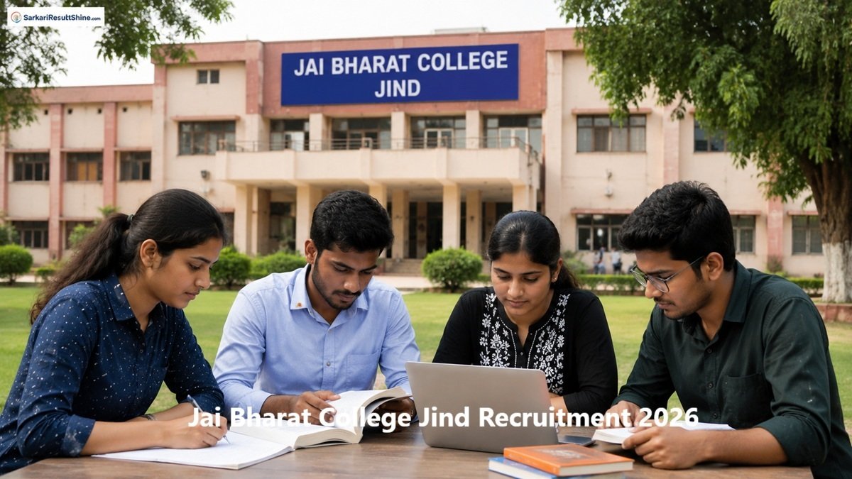 Jai Bharat College Jind Recruitment 2026