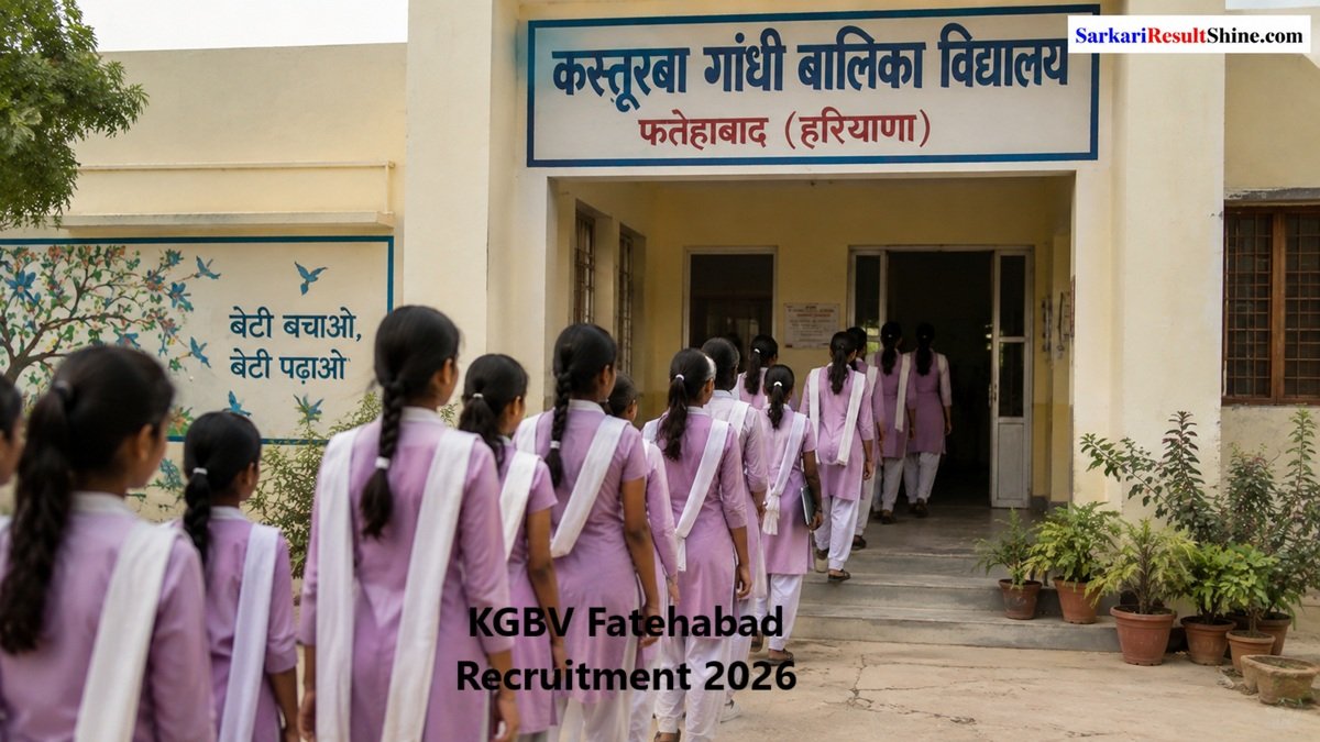 KGBV Fatehabad Recruitment 2026