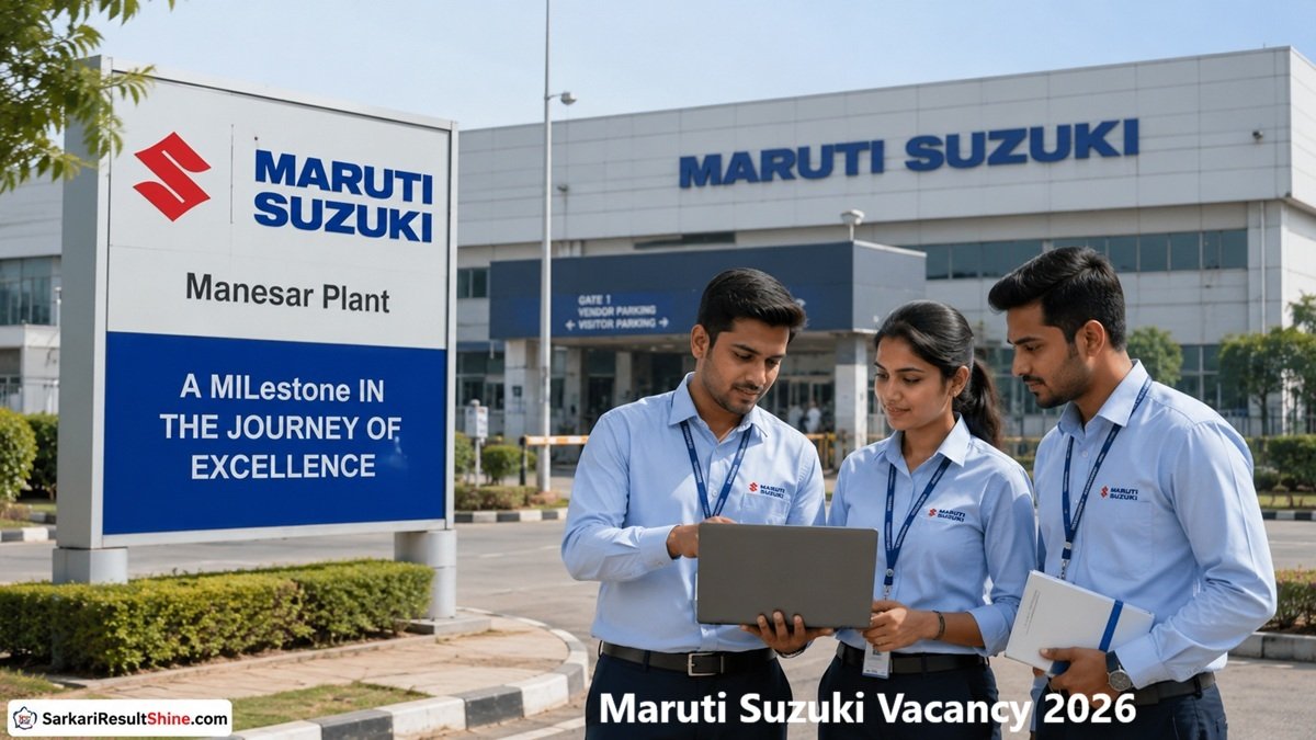 Maruti Suzuki Vacancy 2026, Apply Online