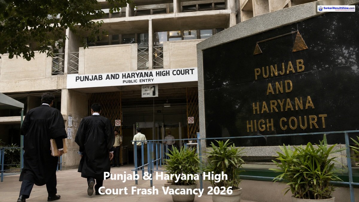 Punjab & Haryana High Court Frash Vacancy 2026