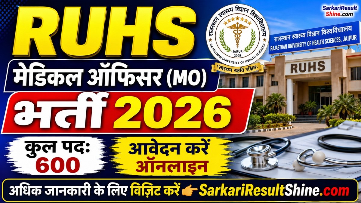 RUHS MO Recruitment 2026