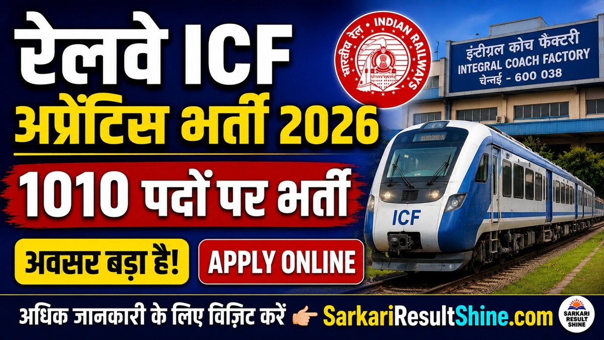 Railway ICF Apprentice Recruitment 2026